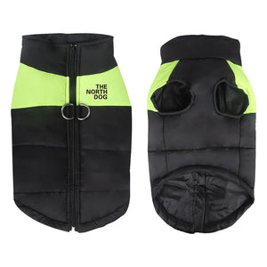 Zip-and-Go waterproof quilted puffer vest for dogs