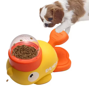 Wobble Duck Dispenser in use with a pet