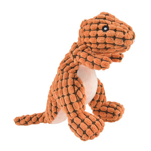 Plush Dinosaur squeaky fleece toy for dogs and cats
