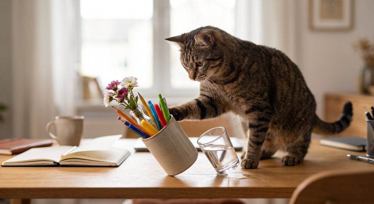 Why Does My Cat Knock Things Off the Table? 9 Cat Mysteries Finally Solved