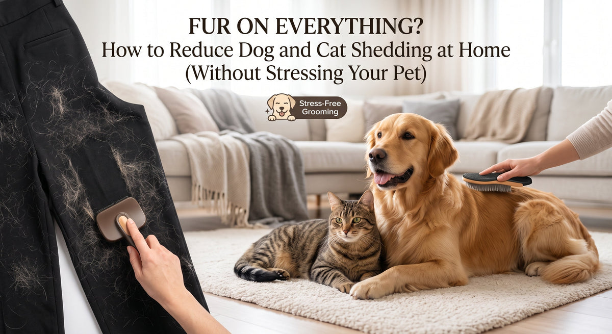 Fur on Everything? How to Reduce Dog and Cat Shedding at Home (Without Stressing Your Pet)