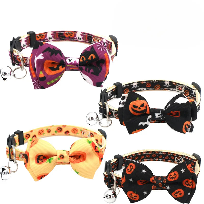 Spooky Spirit Bow Tie Collar