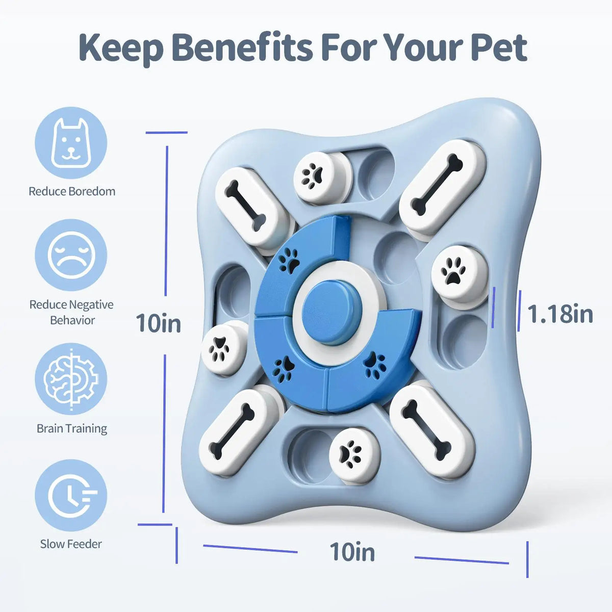 Puzzle Bites Feeder in use with a pet