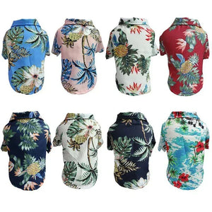 Hawaii Pineapple Shirt lightweight chiffon pet shirt