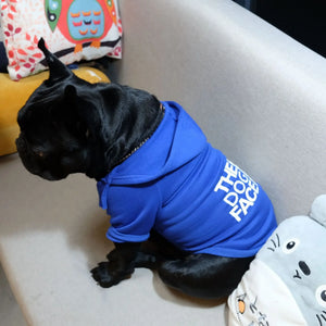The Dog Face Pack Pullover in use with a pet