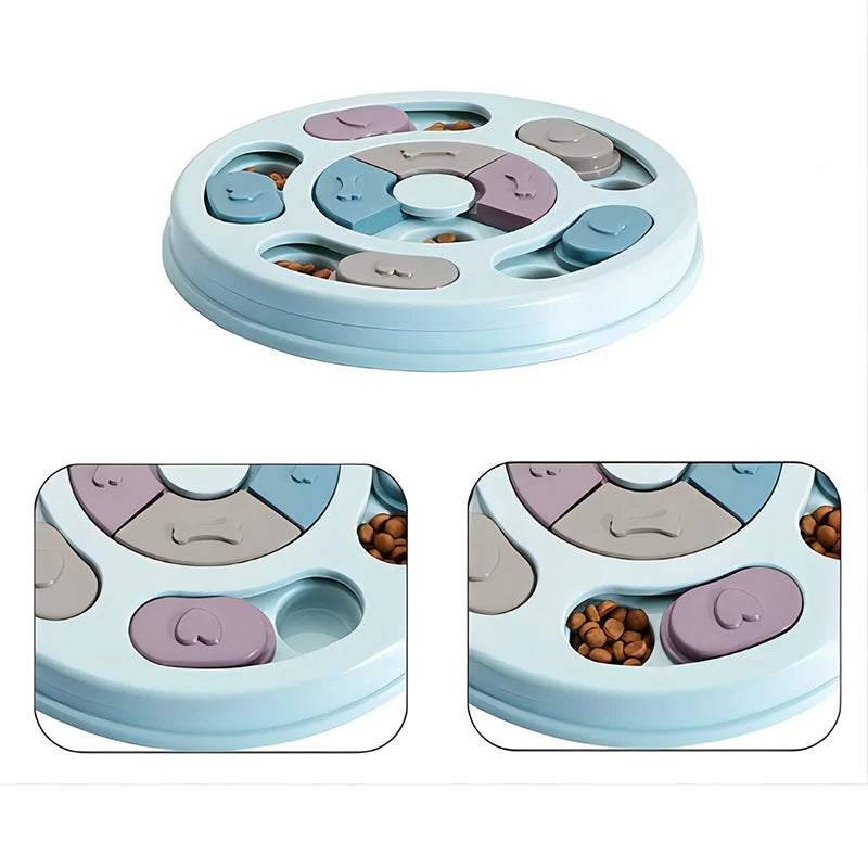 Kibble Quest Board in use with a pet
