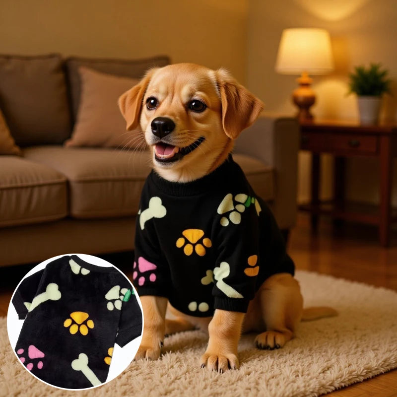 Midnight Paws & Bones Pet Sweater