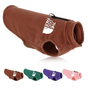 The Dog Face Vest cozy fleece vest for dogs