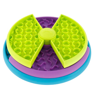 Minimalist Nosh Station three-tier slow feeder bowl
