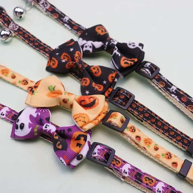 Spooky Spirit Bow Tie Collar