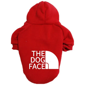 The Dog Face Pack Pullover dog sweater with playful print
